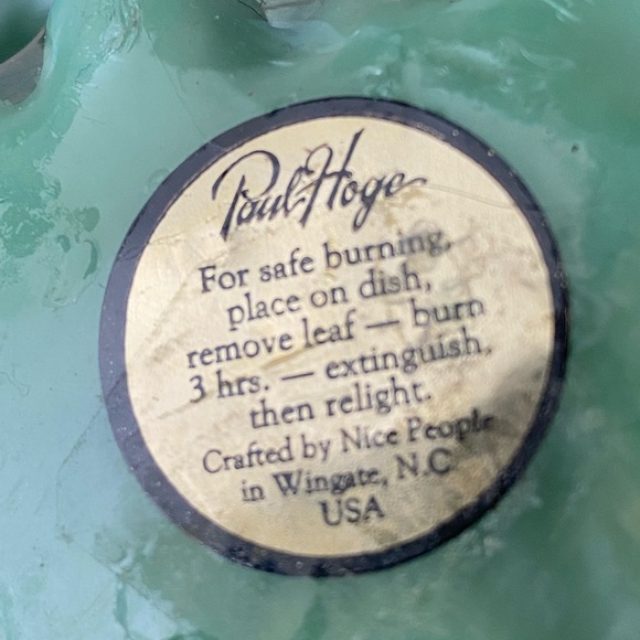 Vintage Paul Hoge Green Grape Candles with Leaves and Vine New in Original Pkg - Picture 4 of 12